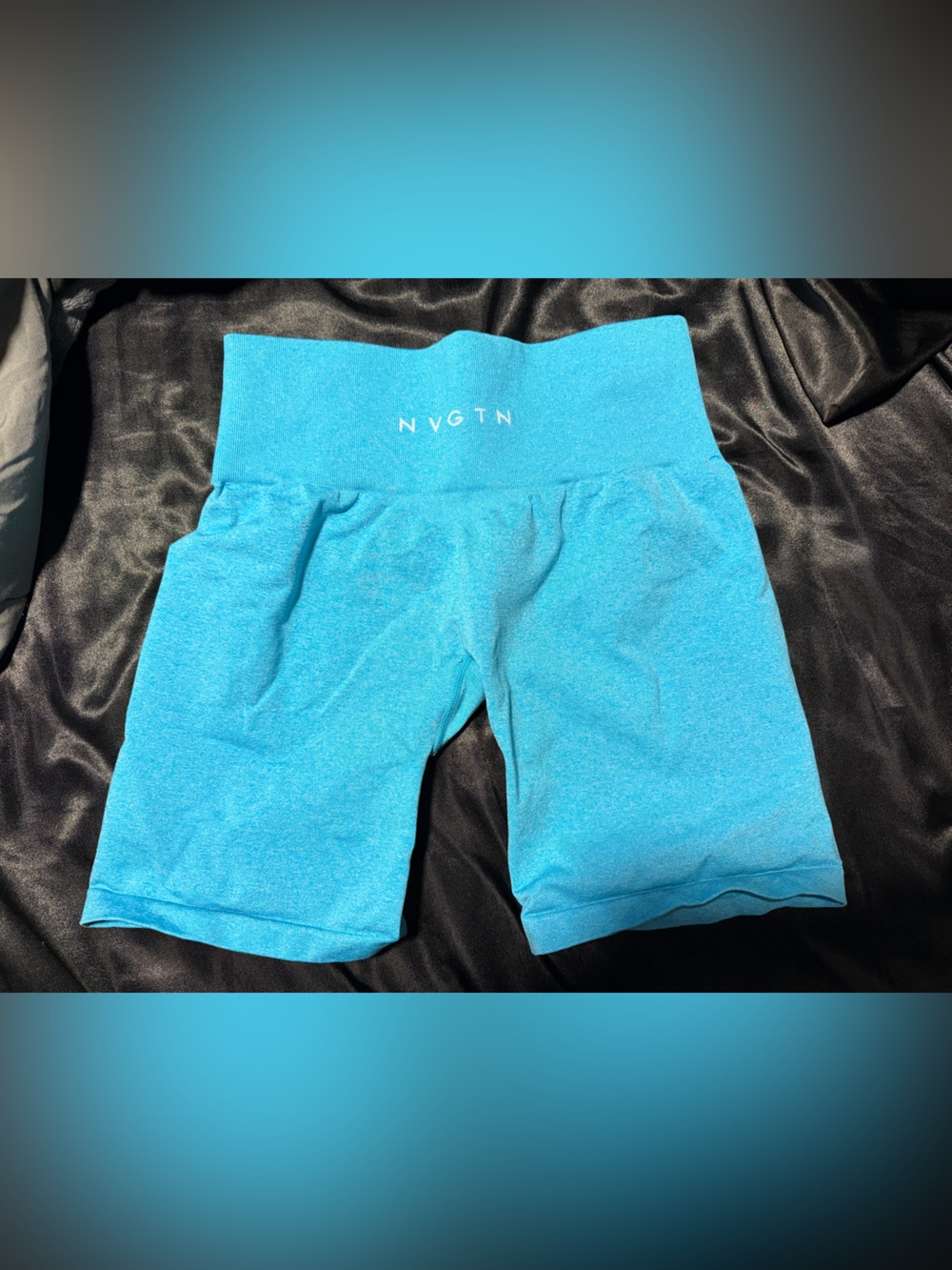 NVGTN Women's Athletic Shorts in Bright Teal Blue